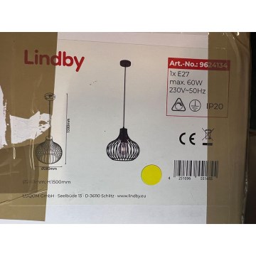 Lindby - Lámpara de araña en cadena FRANCES 1xE27/60W/230V