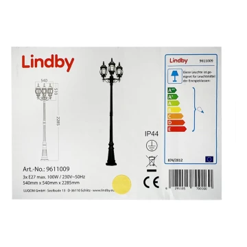 Lindby - Lámpara de exterior 3xE27/100W/230V IP44