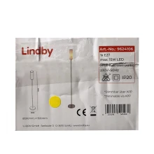 Lindby - Lámpara de pie LED RGB regulable FELICE 1xE27/10W/230V Wi-Fi