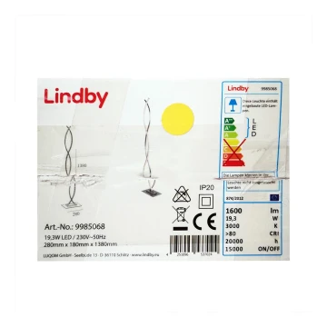 Lindby - Lámpara LED de pie BOBI LED/24W/230V