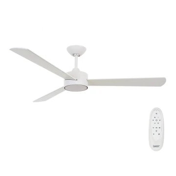 Lucci air 210640 - Ventilador de techo AIRFUSION CLIMATE III blanco/madera + control remoto