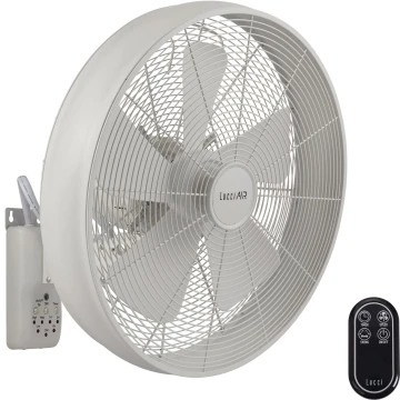 Lucci Air 213128EU - Ventilador de pared BREEZE 55W/230V blanco + mando a distancia