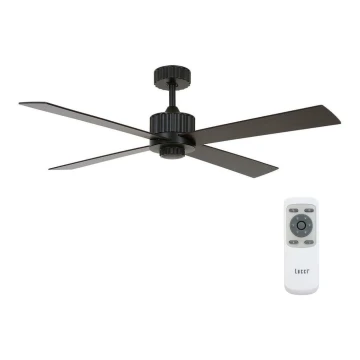 Lucci air 213170 - Ventilador de techo LED NEWPORT negro + mando a distancia