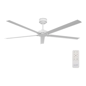 Lucci air 21616049 - Ventilador de techo MONZA IP55 blanco + control remoto