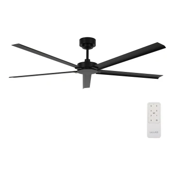 Lucci air 21616149 - Ventilador de techo MONZA IP55 negro + control remoto