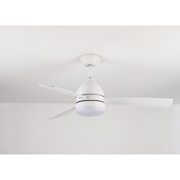 Lucci air 513075 - Ventilador de techo LED VECTOR LED/25W/230V 3000/4200/6500K blanco + control remoto