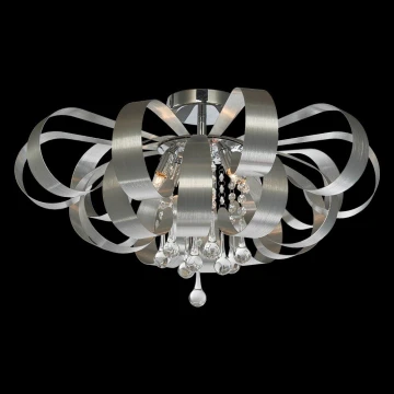 Luxera 64410 - Araña de cristal fija RIBBON CRYSTAL 6xG9/33W/230V