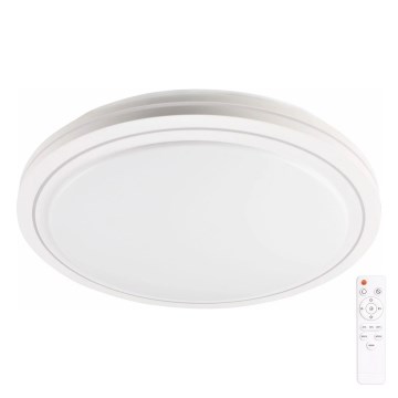 Luz de techo LED regulable para baño MARIAN LED/72W/230V 3000-6000K IP44 + control remoto