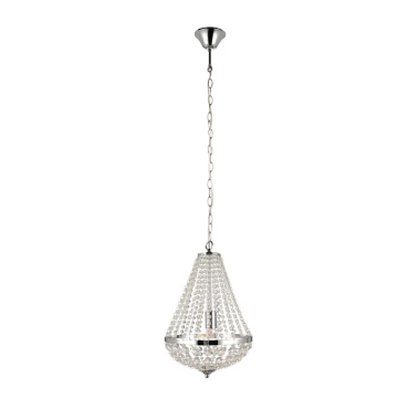 Markslöjd 104889 - Lámpara colgante de cristal con cadena GRÄNSÖ 1xE27/60W/230V