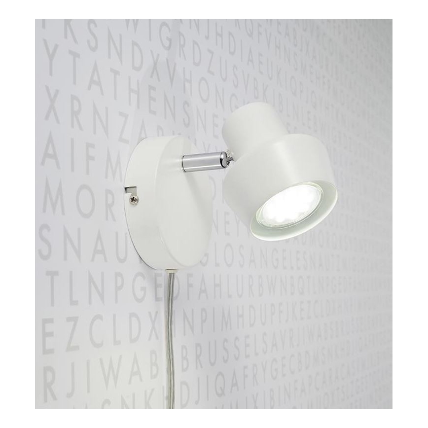 Markslöjd 106083 - Lámpara de pared URN 1xGU10/35W/230V blanco