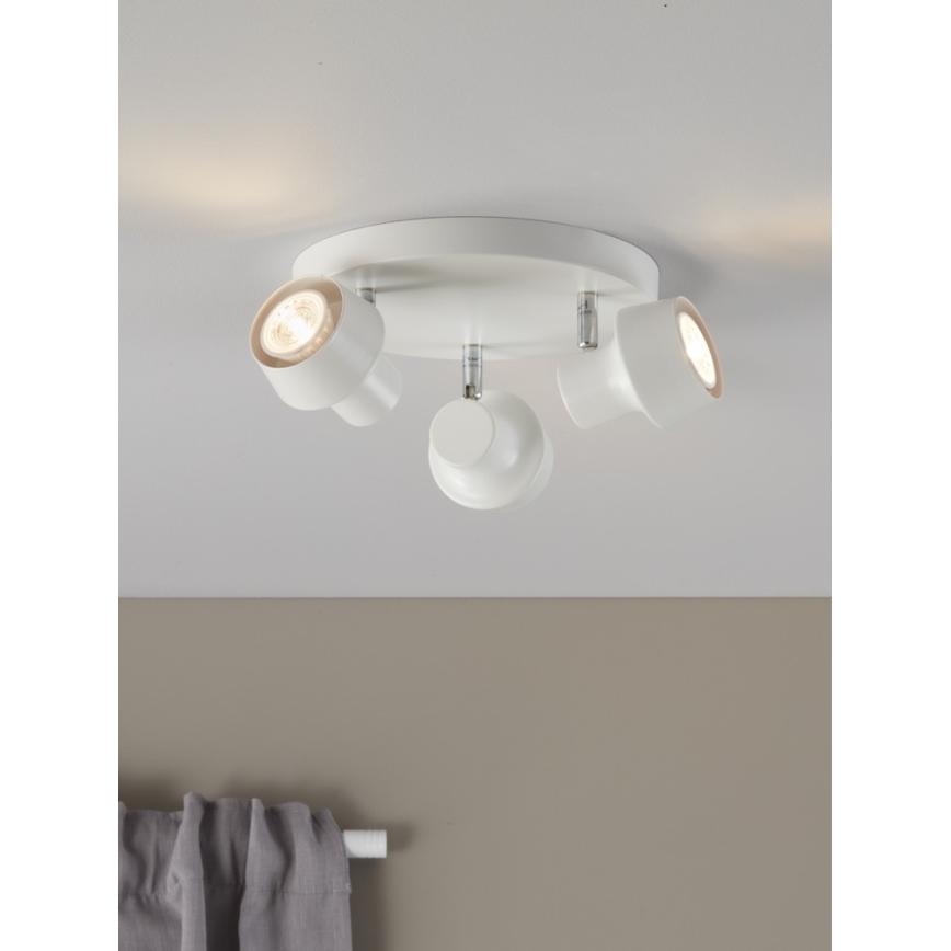 Markslöjd 106086 - Foco URN 3xGU10/35W/230V blanco