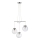 Markslöjd 107015 - Lámpara colgante SICILY 3xE14/40W/230V
