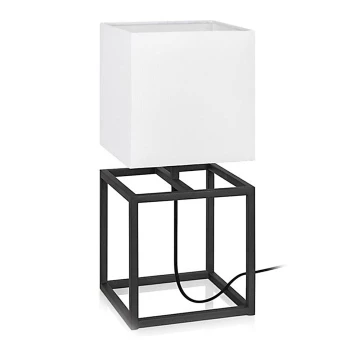 Markslöjd 107306 - Lámpara de mesa CUBE 1xE27/60W/230V