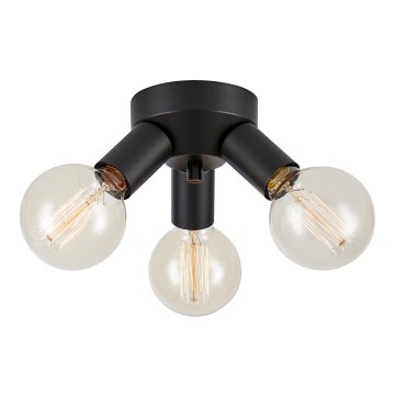 Markslöjd 108549 - Plafón MAZZO 3xE27/40W/230V negro