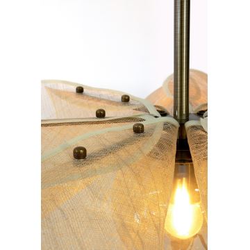 Markslöjd 108659 - Lámpara colgante STYRKA 1xE27/40W/230V diá. 63 cm beige