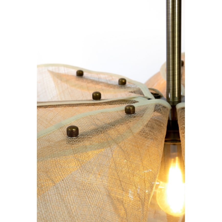 Markslöjd 108661 - Lámpara colgante STYRKA 1xE27/40W/230V diá. 75 cm beige