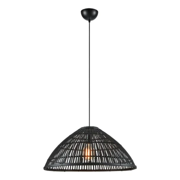 Markslöjd 108674 - Lámpara colgante CAPELLO 1xE27/40W/230V negro/bambú