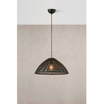Markslöjd 108674 - Lámpara colgante CAPELLO 1xE27/40W/230V negro/bambú
