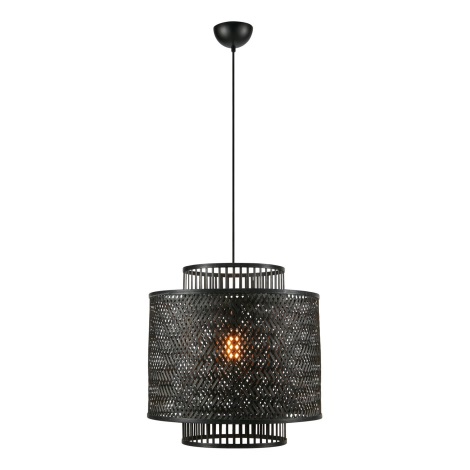 Markslöjd 108676 - Lámpara colgante STRATI 1xE27/40W/230V negro/bambú