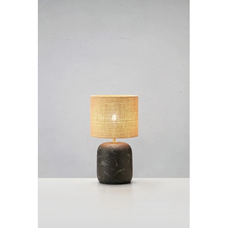 Markslöjd 108683 - Lámpara de mesa MONTAGNA 1xE14/40W/230V 32 cm beige/negro