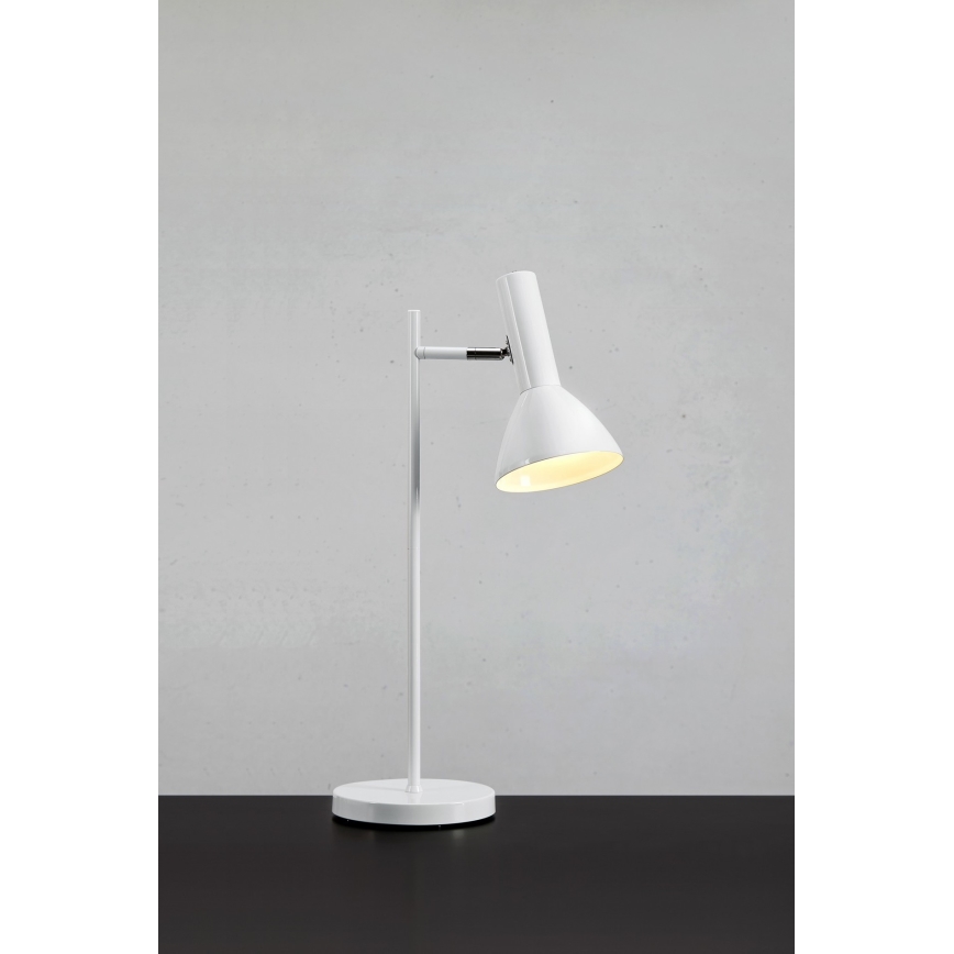 Markslöjd 108688 - Lámpara de mesa METRO 1xE27/40W/230V blanco
