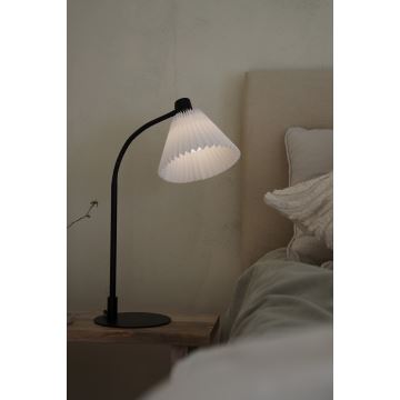 Markslöjd 108697 - Lámpara de mesa MIRA 1xE14/40W/230V negro/blanco
