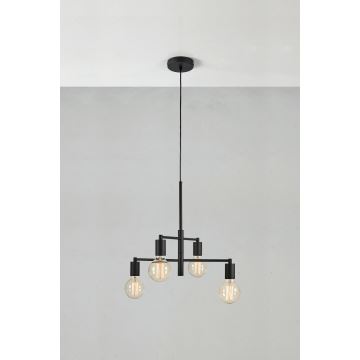 Markslöjd 108716 - Lámpara colgante CIELO 4xE27/40W/230V negro