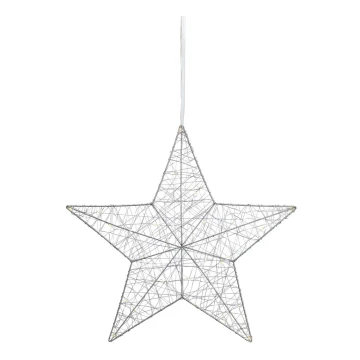 Markslöjd 703436 - LED Decoración navideña ARTUR 30xLED/0,9W/4,5V color plata 50 cm