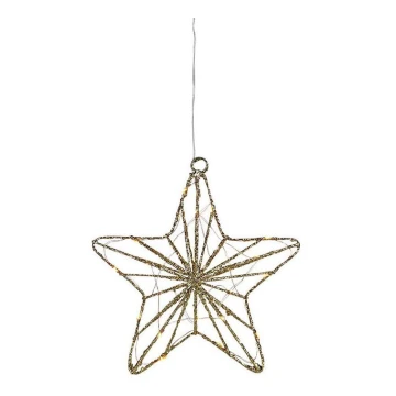 Markslöjd 703903 - Decoración de Navidad LED ELISE LED/0,6W/230V dorado