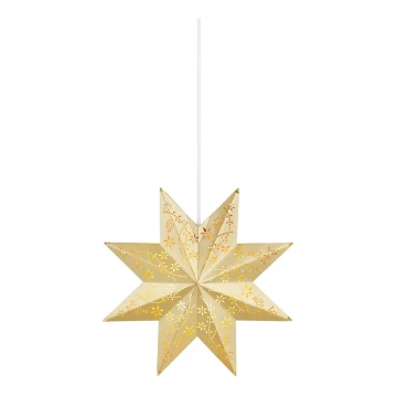 Markslöjd 704695 - Decoración de Navidad SILVA 1xE14/25W/230V d. 30 cm dorado