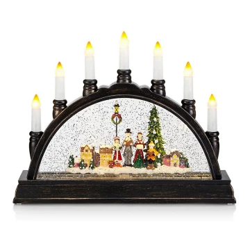 Markslöjd 704983 - LED Candelabro navideño KARSTEN 9xLED/0,25W/4,5V