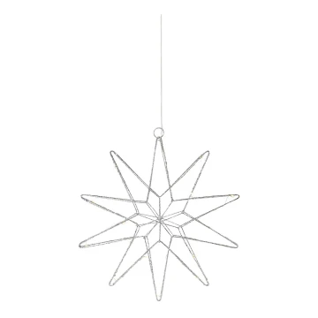 Markslöjd 705750 - Decoración de navidad LED GLEAM LED/0,6W/3xAA plata