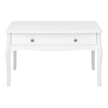 Mesa auxiliar BAROQUE 55x96,5 cm blanco