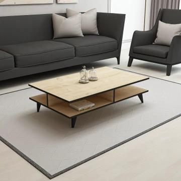 Mesa de centro DIAMOND marrón/negro