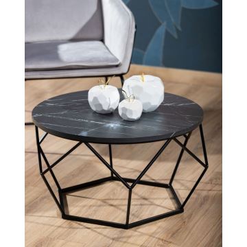 Mesa de centro MARMUR 40x70 cm negro