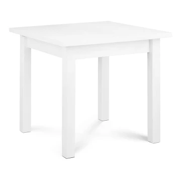 Mesa de comedor HOSPE 78x80 cm haya/blanco