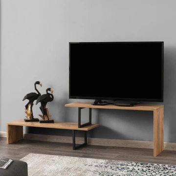 Mesa de TV OVIT 44x153 cm marrón/negro
