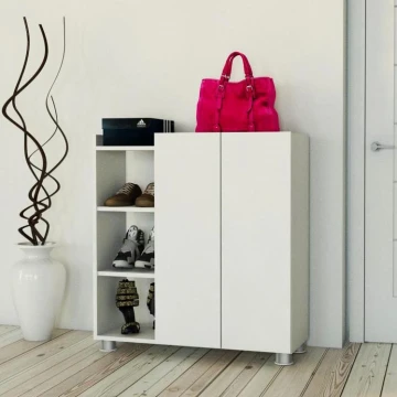 Mueble para zapatos ASUS 95x90 cm blanco