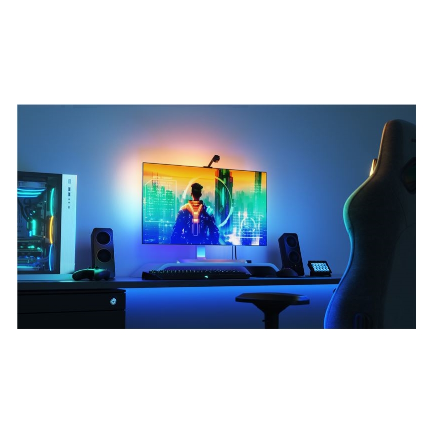 Nanoleaf NF082K02-52LS - Juego para duplicación de pantalla 4D + Tiras de luces 5,2m 85''