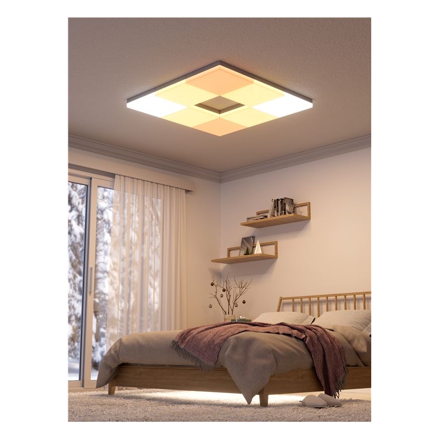 Nanoleaf - SET 3x Plafón regulable RGBW SKYLIGHT 1xLED/18W/230V + 2xLED/16W/230V 2700-6500K Wi-Fi