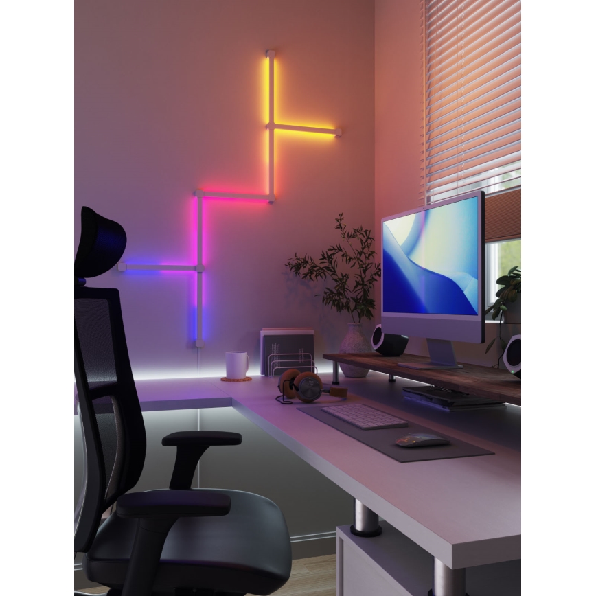 Nanoleaf - Extensión JUEGO 3x LED RGBW Rieles regulables LED/2W/230V 1200-6000K Wi-Fi