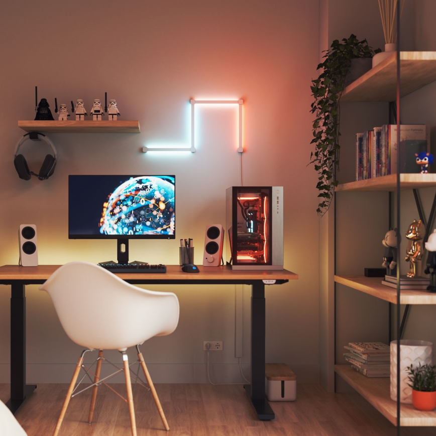 Nanoleaf - SET 4x LED RGBW Riel regulable LINES LED/2W/230V 1200-6000K Wi-Fi + mando a distancia