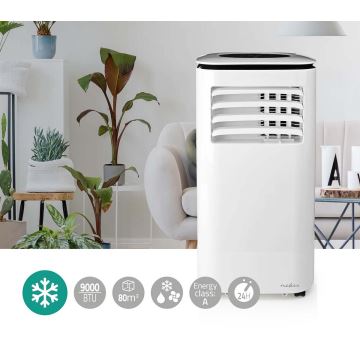 Aire acondicionado móvil inteligente 3en1 con accesorios completos 1023W/230V 9000 BTU + control remoto