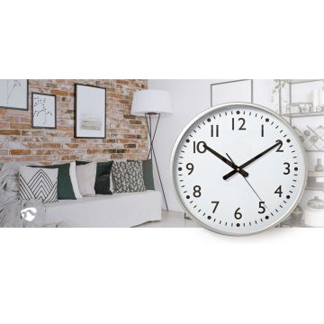 Reloj de pared diá. 38 cm 1xAA blanco