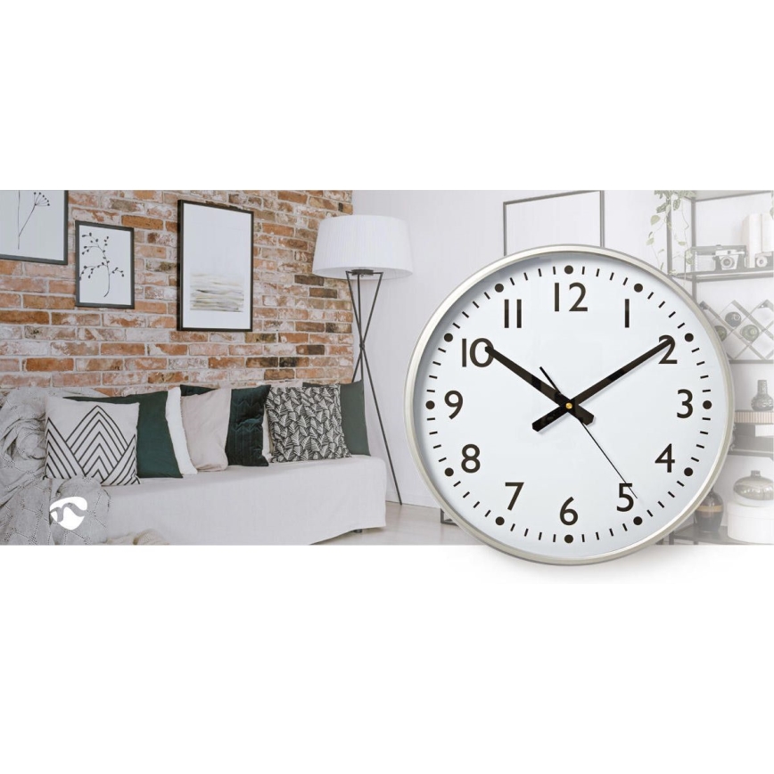 Reloj de pared diá. 38 cm 1xAA blanco