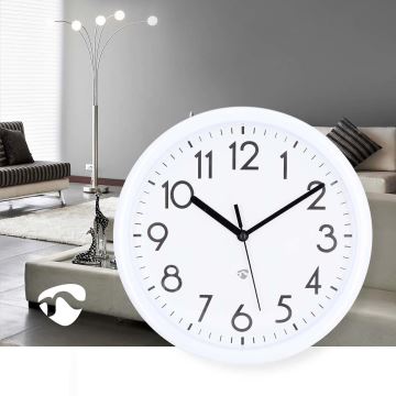 Reloj de pared diá. 22 cm 1xAA blanco