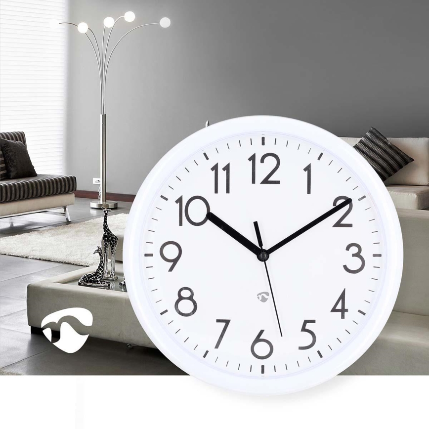 Reloj de pared diá. 22 cm 1xAA blanco