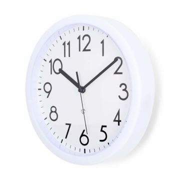 Reloj de pared diá. 22 cm 1xAA blanco