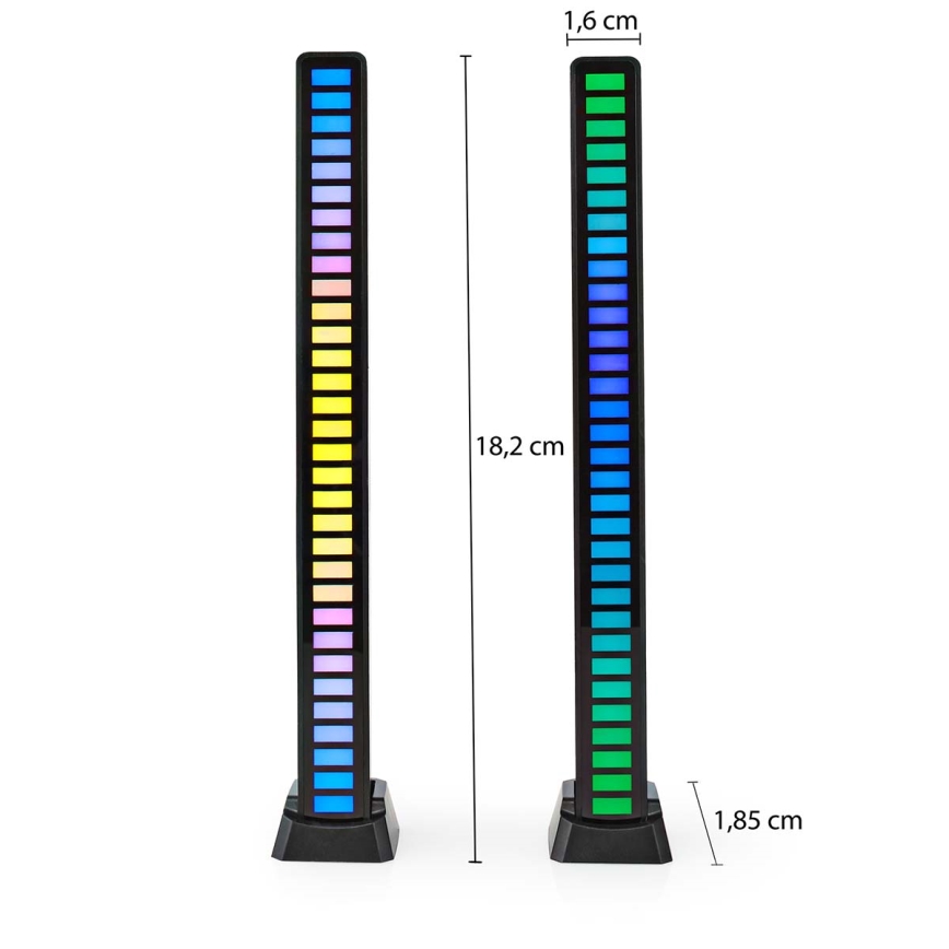 Lámpara de mesa LED RGB recargable LED/250 mAh