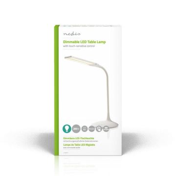 Lámpara de mesa LED regulable LED/6W/5V 2200 mAh blanco